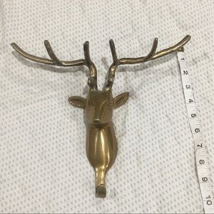 Brass Hook Stag Deer